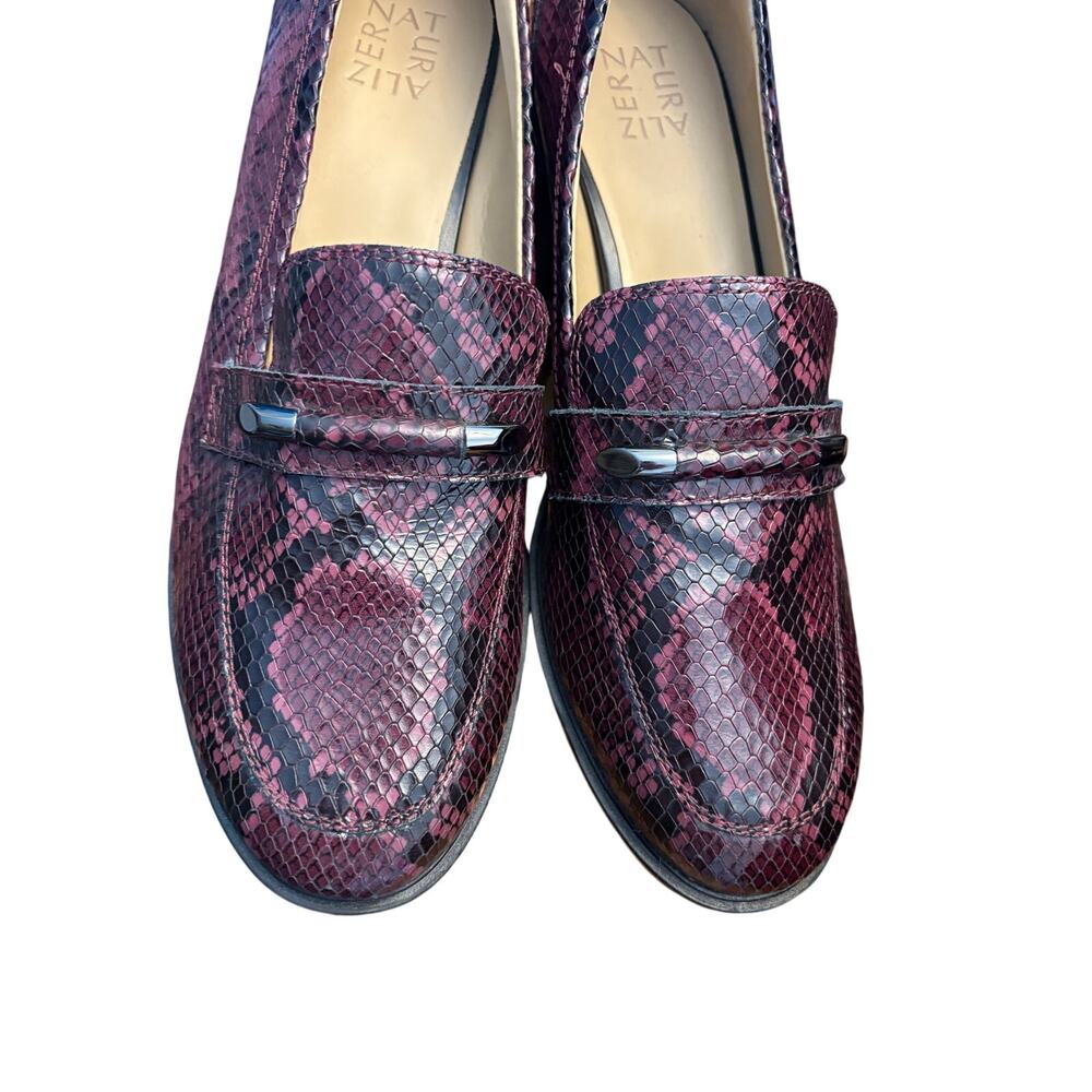 Naturalizer Purple and Black Snakeskin Heels - Picture 6 of 7
